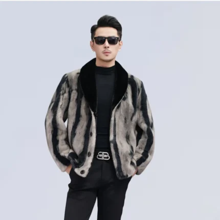 Men's lapel coat