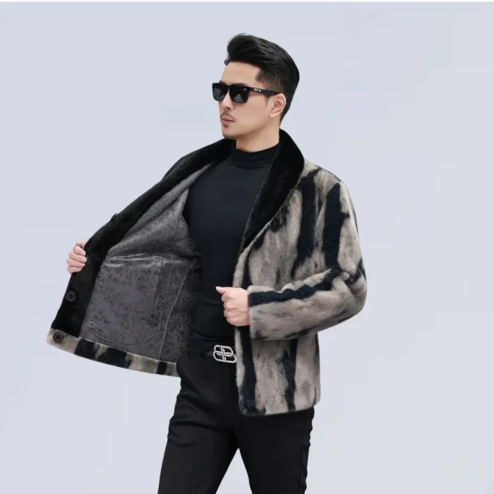 Men's lapel coat