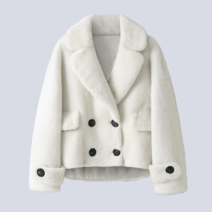 White lapel coat