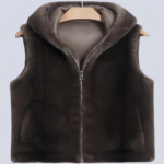 Hooded vest coat