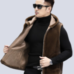 Hooded vest coat